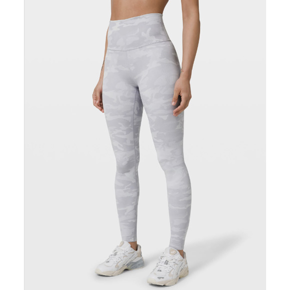 lululemon athletica Pants - Incognito Camo White Lululemon Wunder Under High-Rise Rib Tight 4